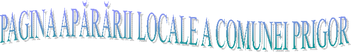 PAGINA APĂRĂRII LOCALE A COMUNEI PRIGOR