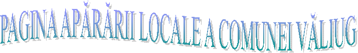 PAGINA APĂRĂRII LOCALE A COMUNEI VĂLIUG