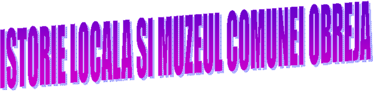 ISTORIE LOCALA SI MUZEUL COMUNEI OBREJA
