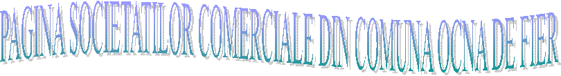 PAGINA SOCIETATILOR COMERCIALE DIN COMUNA OCNA DE FIER