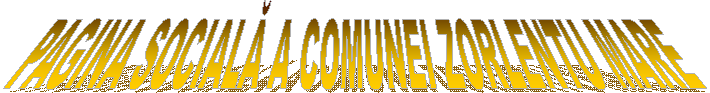 PAGINA SOCIALĂ A COMUNEI ZORLENTU MARE