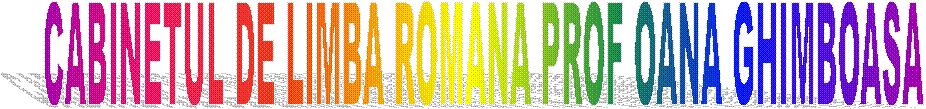 CABINETUL DE LIMBA ROMANA PROF OANA GHIMBOASA 